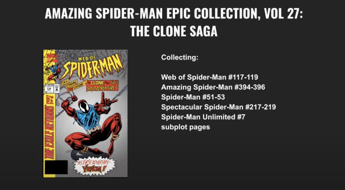 A quien le voy a mentir, voy a comprar esto.
#epiccollection #marvel #SpiderMan #clonesaga 
via @NearMintCon @epicmarvelpod
