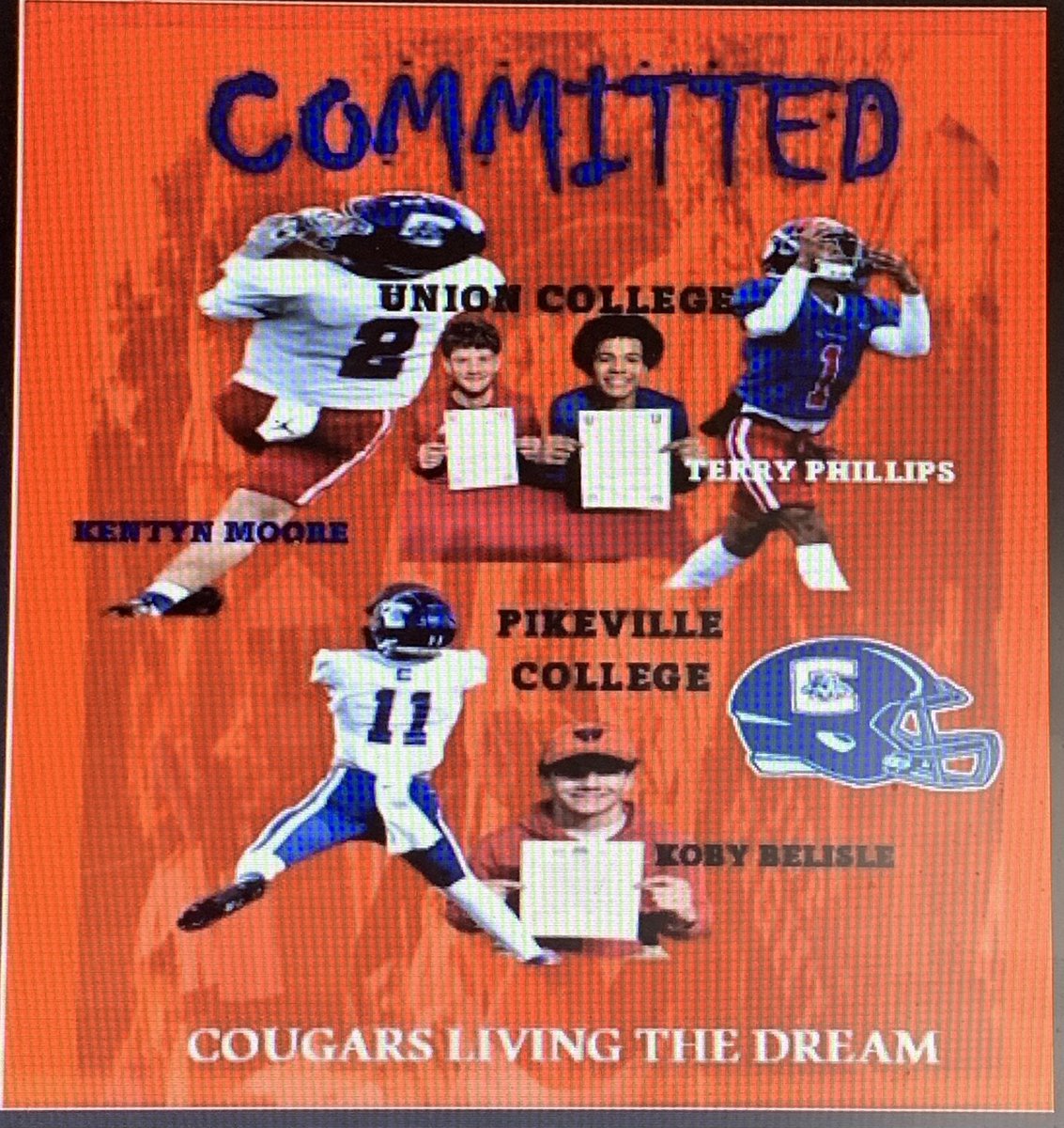 Congrats to <a href="/kentyn2moore/">Kentyn Moore</a> <a href="/terryphillipsj0/">Terry Phillips Jr.</a> and <a href="/BeastBelisle/">Koby Belisle</a> on signing to play ball at the collegiate level! Proud of each of you guys! <a href="/ConnerCougars/">Jennifer Biddle</a>