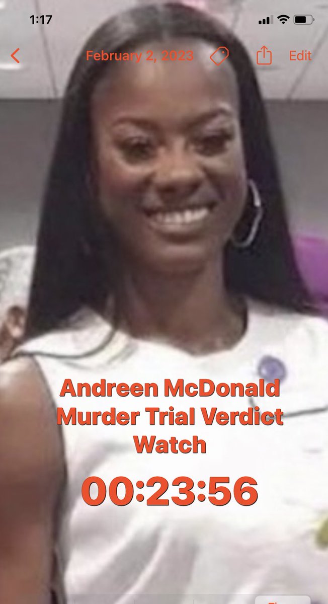 #AndreenMcDonald Murder Trial VERDICT WATCH: This could be very quick. The jury either believes somehow-still-employed USAF Major #AndreMcDonald or they don’t. Manslaughter instruction given. Surely they won't bite. We’ll know soon Andre. #DVmurderIsMurder #HerNameIsAndreen #KSAT
