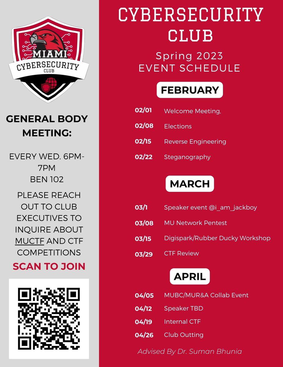 Miami University Cyber Security Club tweet media