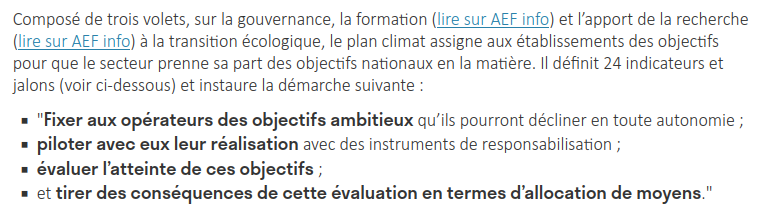 [#VeilleESR #LRU] Plutôt que d'allouer des moyens pour la rénovation énergétique, le Ministère propose de diminuer les dotations d'enseignement et de recherche des universités qui ne diminueront pas leur émission de gaz à effet de serre.
Le tout, « en toute autonomie », bien sûr.