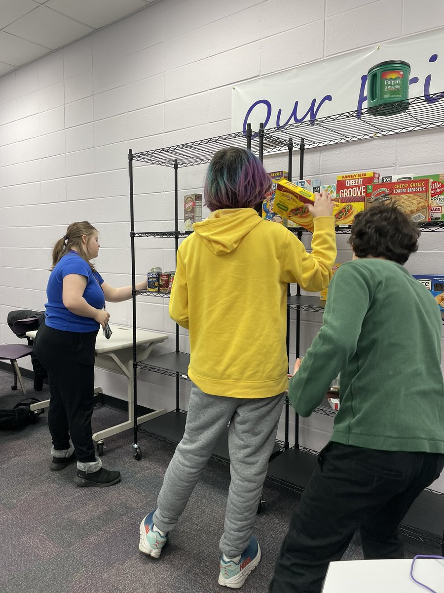 ms_nebelRMHS's tweet photo. With the help of the Teaching and Learning Grant, our classroom is slowly turning into an interactive grocery store! With the products ordered, students are learning real-world skills to prepare for post-secondary success 🤩 we’re excited for all that is to come! #D214Uplifts https://t.co/vCcpz3CQ5s