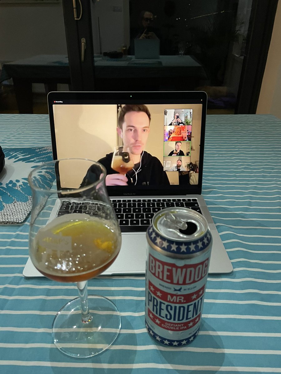 Another amazing beer school from <a href="/paddy_gardiner/">Patrick Gardiner</a> talking all things <a href="/BrewDog/">BrewDog</a> . A guided session supping Mr President, 5am Saint and Rattle &amp; Rum. Thank you and see you same time next week! 👌🏻👍🏻