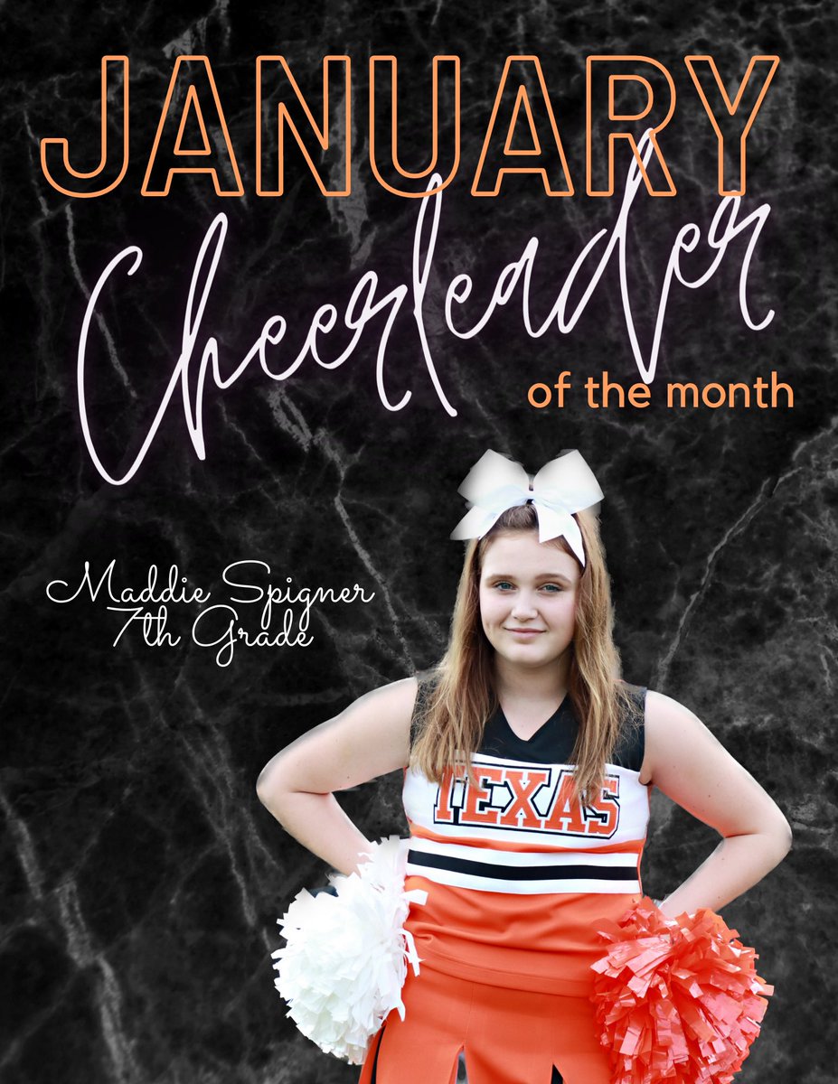 Congrats to our January Cheerleaders of the month— Reese and Maddie!!!