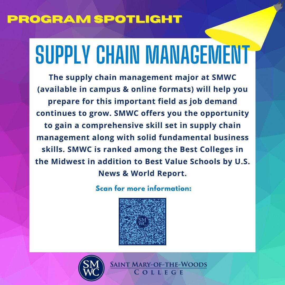 smwc_admission's tweet image. Today we spotlight the Supply Chain Management Program. Scan the QR to learn more about the program.
#smwc #supplychainmanagement #programspotlight