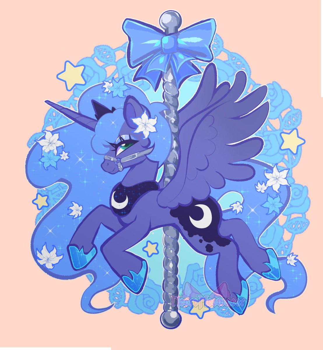 necromeowncer's tweet photo. carousel ponies ☀🌙 https://t.co/83QihmCQNx