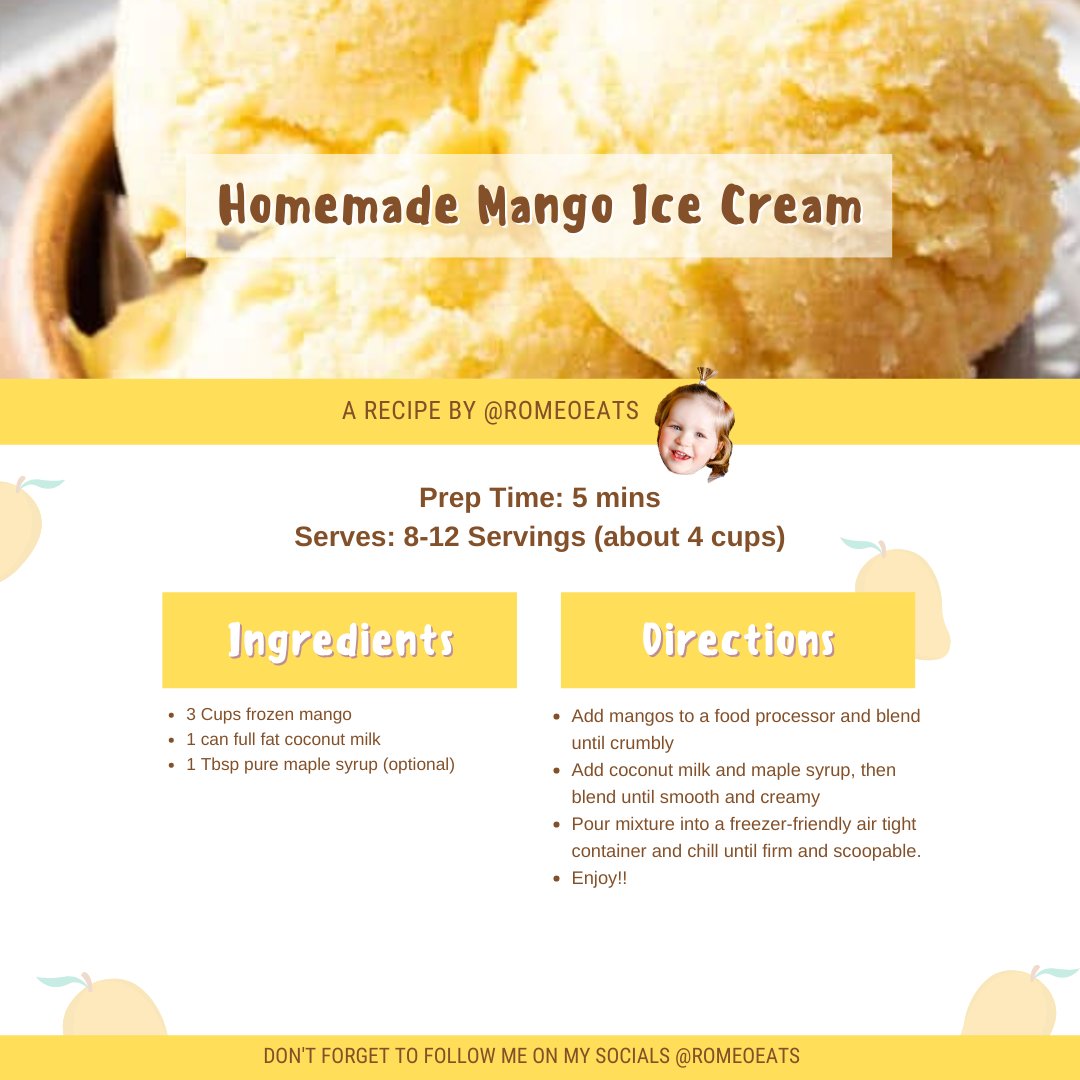 RomeoEats's tweet photo. It may be cold out Romey homies but you know how much I love mango!!! I hope you have a chance to make this tropical treat ππ₯ #MmmMonday https://t.co/2Ellh2TGcl