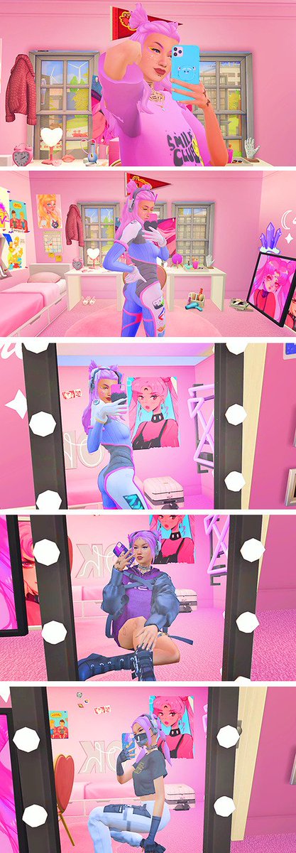 mediocregirlxx's tweet photo. Isn't my little streamer so cute? #ts4 #thesims4 #BTS #aryalegacy #simblr #forihavesimmed #sims4story #ts4gameplay #ts4university #cassims #overwatch2 #divaoverwatch #sailormoon #pink https://t.co/xPjGl0SVHe