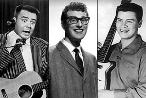 The Day the Music Died, February 3, 1959. The Big Bopper, Buddy Holly and Ritchie Valens are killed in a plane crash in an Iowa cornfield.#TheDayTheMusicDied