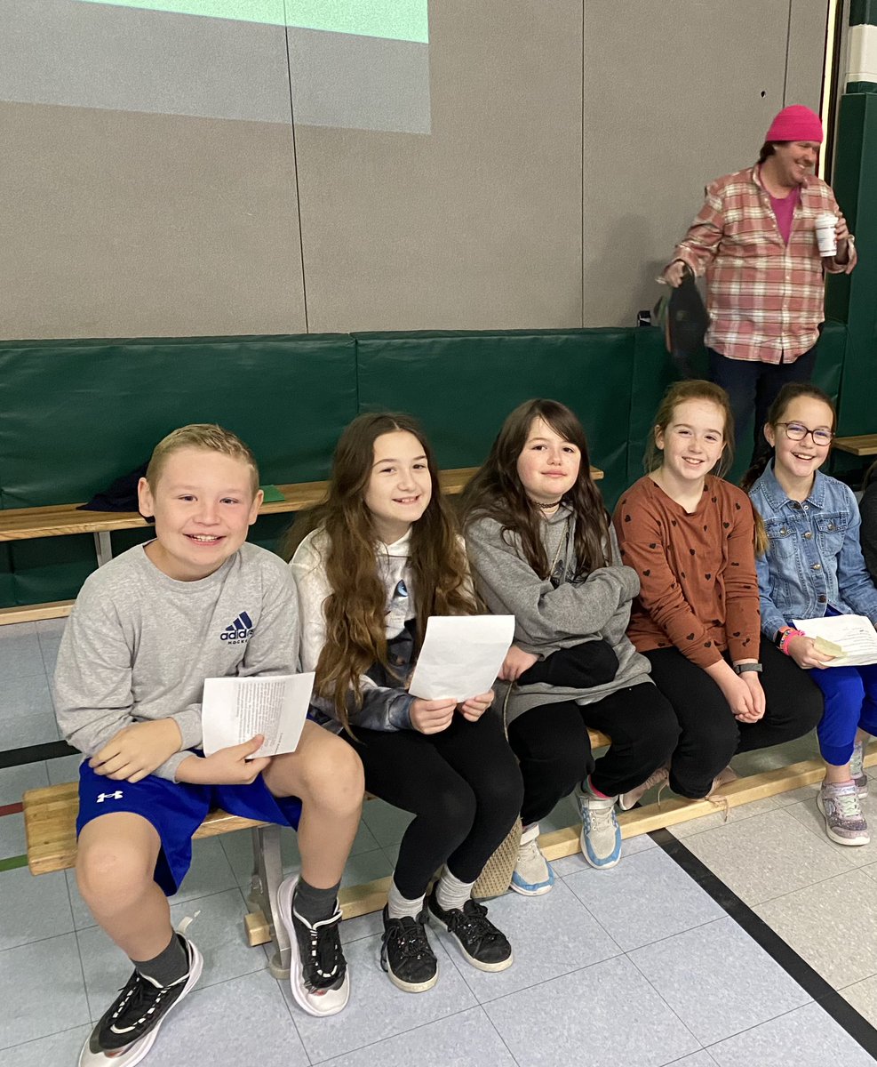 MmeBlondin's tweet photo. Our grace 5s killed it at their first student lead assembly! It was so fitting to recognize “Courage” this month because each of these students demonstrated that so well!
@newcastle_ps
#KPRlearns https://t.co/al2XfsBHWz