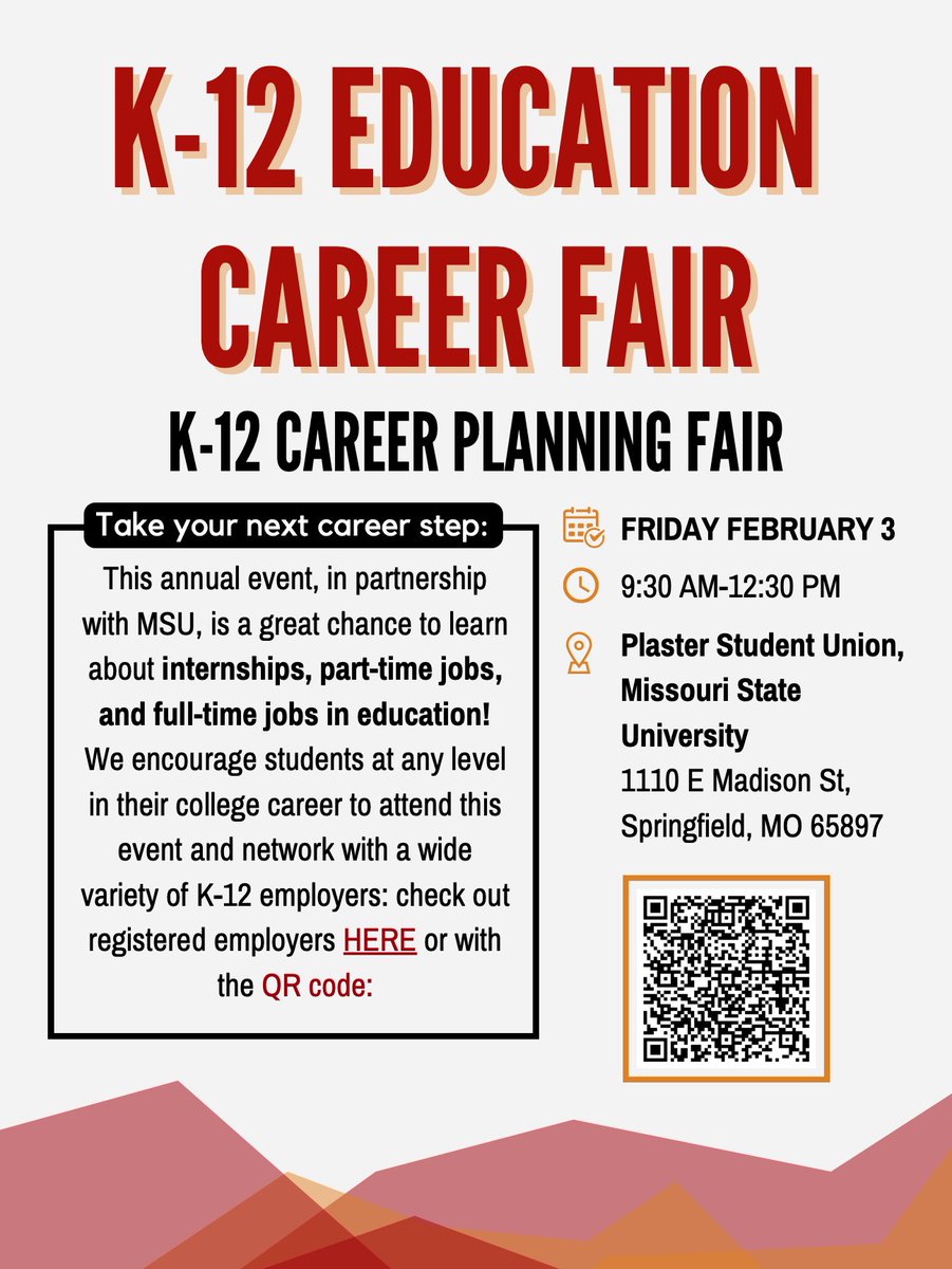 If you are a student or alumni who is interested in working in K-12 education, we encourage you to attend this year’s K-12 Career Planning Fair. Learn more or view a list of attending employers here: drury.joinhandshake.com/stu/career_fai…