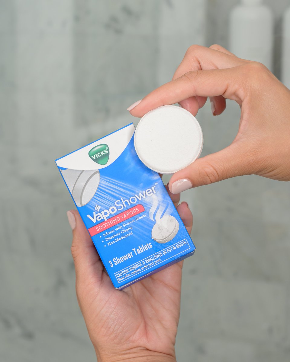 VapoShower is the mid-week pick-me-up we all need. Elevate your shower 🚿 today with the non-medicated Vicks Vapors you know and love.