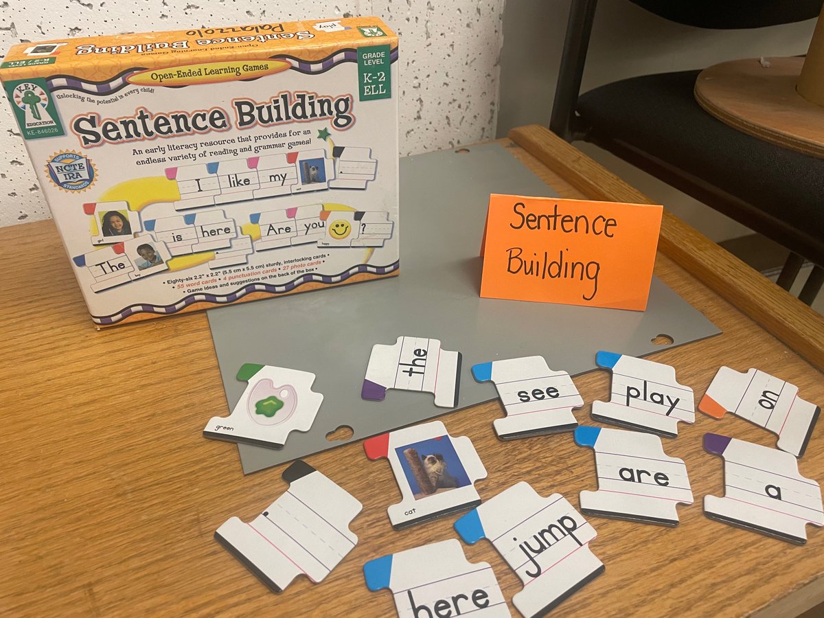 This sentence-building game is an excellent idea for younger children when getting them familiar with writing instructions. It is an open-ended concept that children will freely explore by creating different sentences of their choice by connecting the puzzles.