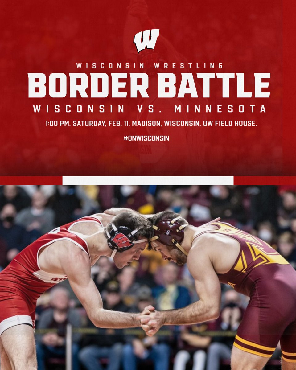 Wisconsin Wrestling on Twitter "Get your border battle tickets! 🦡 🎟️