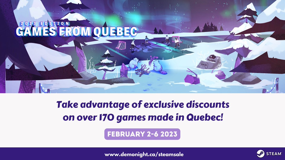 The #QuebecSteamSale is on now until Feb 6th!

50% off Insurgency: Sandstorm 😱
50% off Insurgency 😲
50% off Day of Infamy 😮