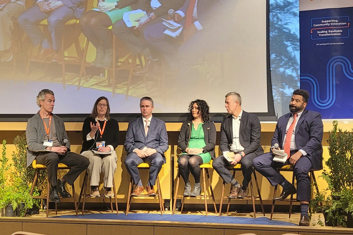 Jana Ganion: There are 500+ federally-recognized tribes in the US, 100+ in California. Bringing together tribal science with university experts helped unlock capital for investment in microgrids that led to resilience in the face of wildfire. 
<a href="/CalSGC/">SGC | CA Strategic Growth Council</a> #catalystconversation