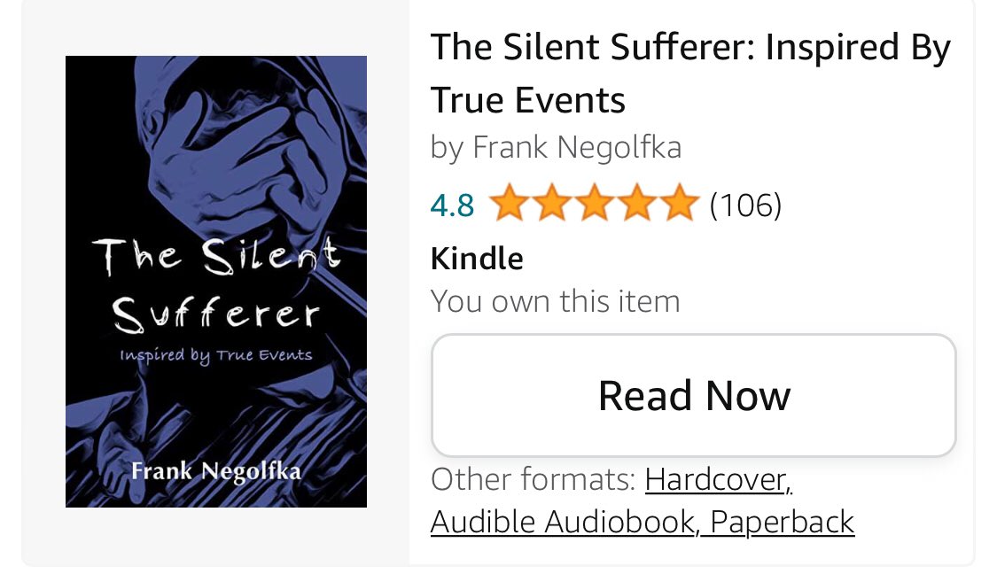 I’ve published a book The Silent Sufferer about my teenage years growing up in Cleveland &amp; battling  depression after my fathers suicide. I’m praying this book finds a way into the right hands &amp; my story can help others.  #book #books #Twitter #mentalhealth #SuicidePrevention