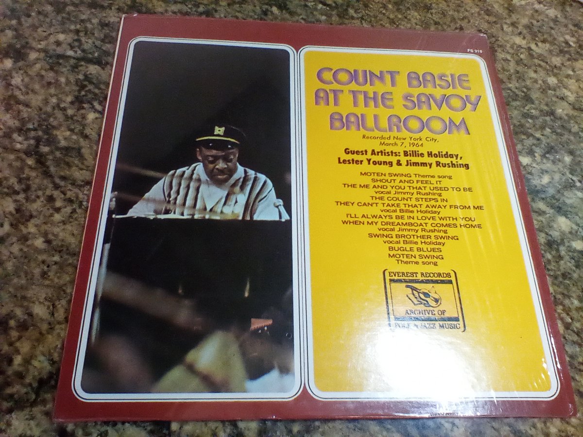 Count Basie at the Savoy Ballroom Featuring Billie Holiday &amp; Jimmy Rushing 1976 mynembol.com/product/mrSOsl…