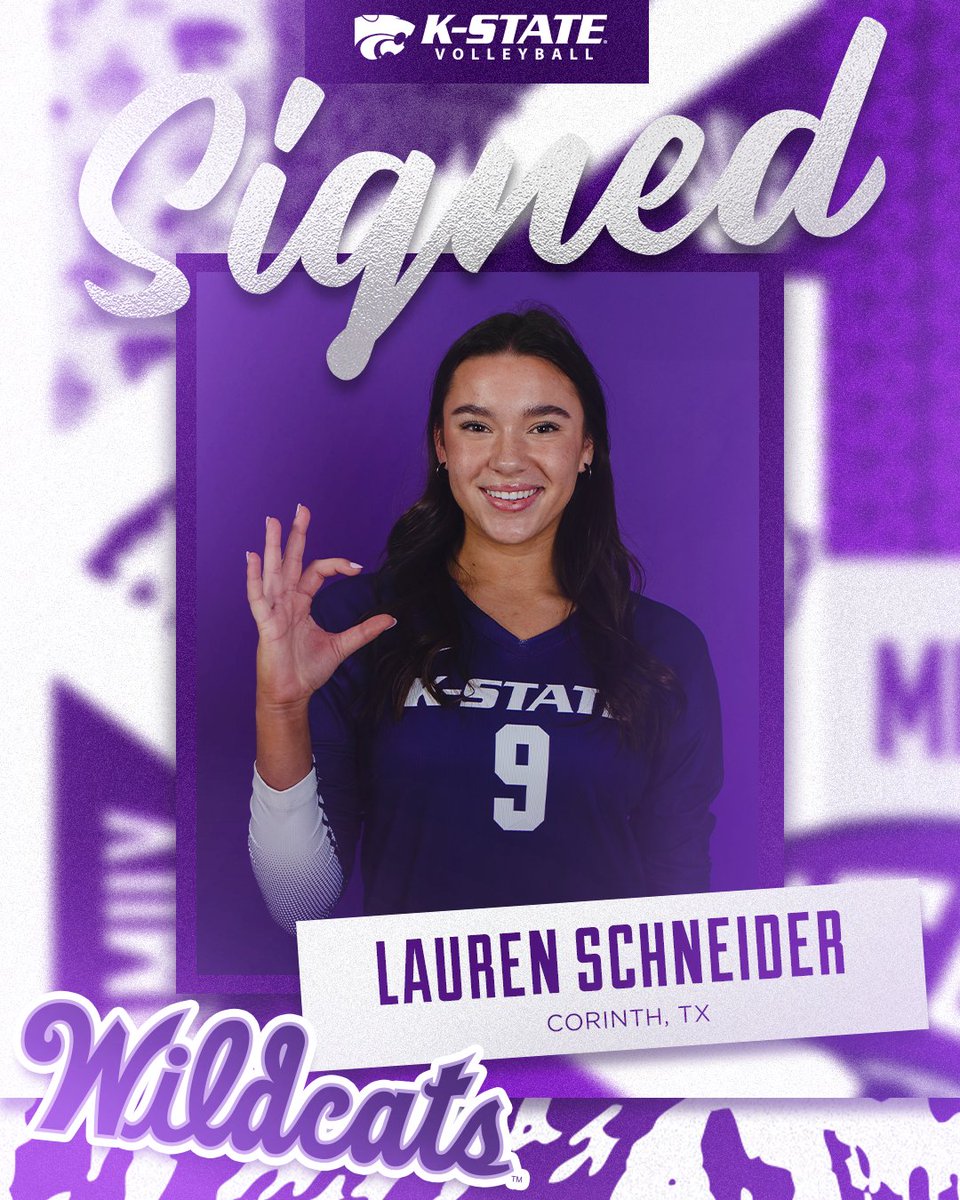 KStateVB's tweet photo. Welcome to the Family, @LOLOSCHNEIDER9!✍️
 
#KStateVB x #NSD23 https://t.co/oUdffC67aE