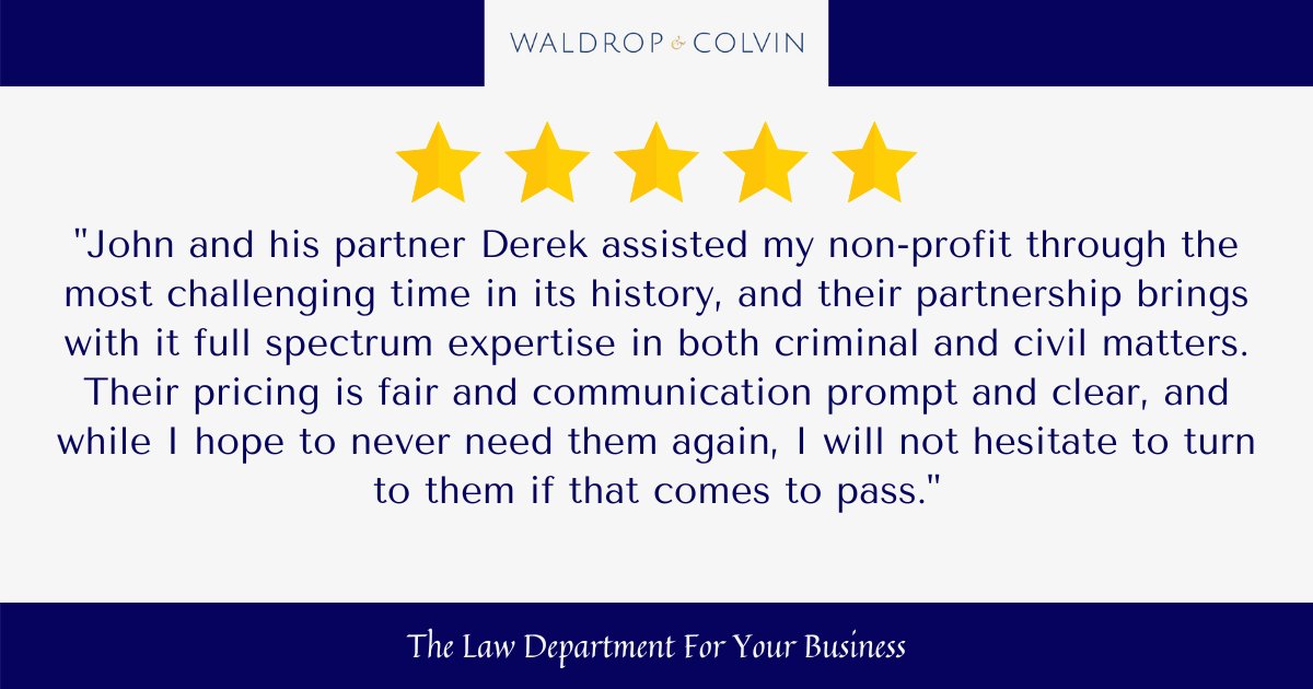 Derek @ Waldrop & Colvin tweet media