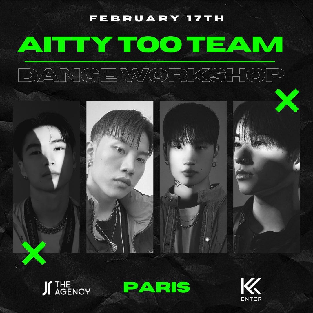 K_enter__'s tweet photo. JOIN THE MOVEMENT ! 
Aitty Too Team in Paris ✨

#82team #jinwoo #shawn #beom #youngbeen #Mbitious #bi #btbt https://t.co/JMHDiVlhUB
