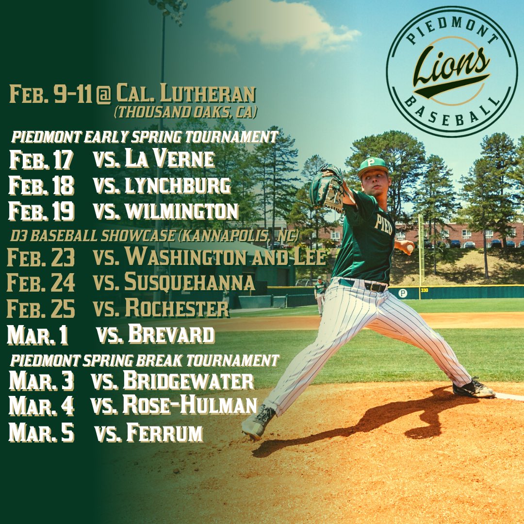 Piedmont Lions Baseball tweet media
