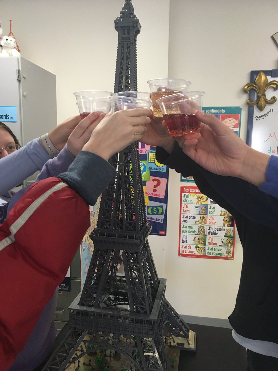 MmeShenton's tweet photo. Félicitation! 3 boxes, 74 bags, and 10,001 pieces later…we did it! (P.S. It’s sparkling grape juice- cheers 🥂)@MidlakesSchools https://t.co/dkTcEdEXUP