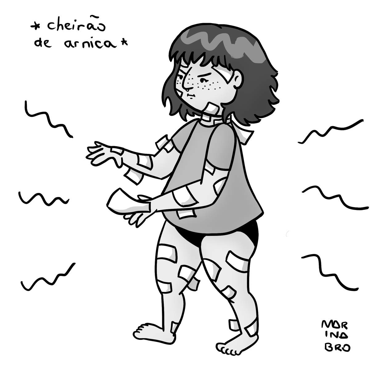 hoje sobrevivendo tal qual uma múmia embalsamada apenas por salompas; meramente um corpo mentolado no espaço.