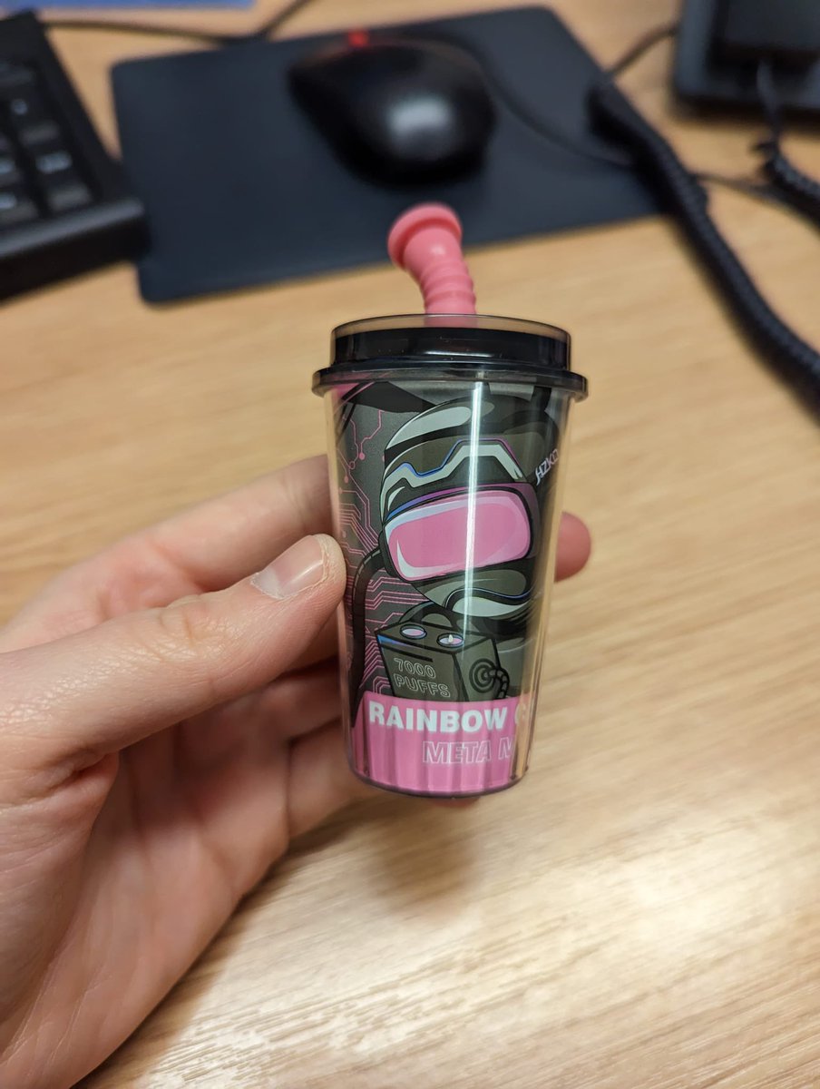 Just to make everyone aware that this is a VAPE. Marketed at children for children…how is this okay and sellers not being fined and or prosecuted for this?? Parents please be aware that vapes come in many shapes and sizes!