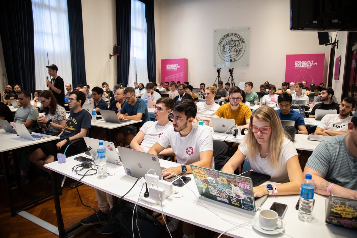 adLIBnet's tweet photo. Learn, have fun and share.
this is the ❤ #PolkadotBlockchainAcademy 

@Polkadot @IALAB1 @DerechoUBA https://t.co/cuFbebldu5