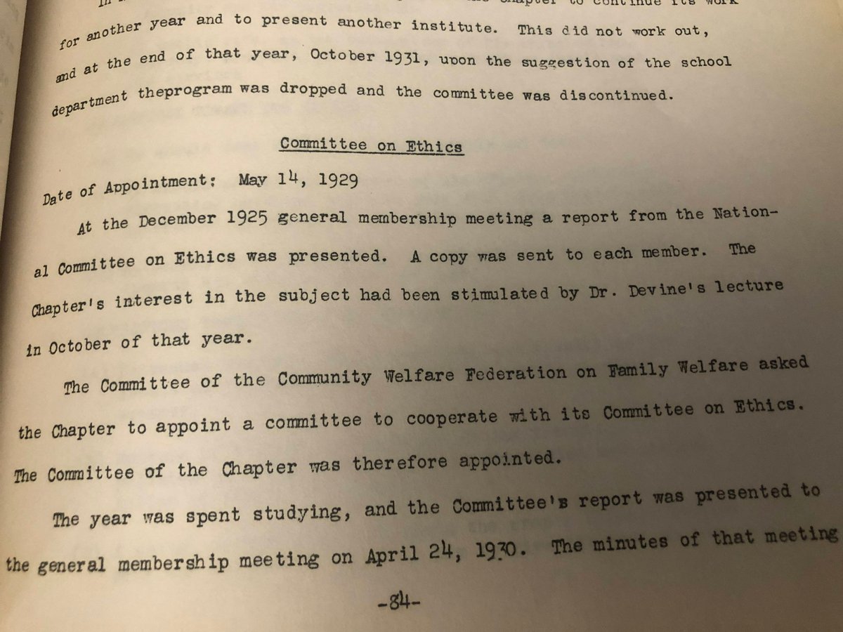 Follow Elise Johnson on Blue Sky (@ejohnsonlcsw) on Twitter photo Nerd alert:
I LOVE combing through the <a href="/CSWA_HoD/">California Social Welfare Archives</a> 's archives.
@NASW 's 1st Code of Ethics was published in 1960 but I found a well developed draft CoE by the L.A. chapter of the American Association of Social Workers circa 1930.
#SWArchiveAdventures #socialworkhistory Nerd alert:
I LOVE combing through the <a href="/CSWA_HoD/">California Social Welfare Archives</a> 's archives.
@NASW 's 1st Code of Ethics was published in 1960 but I found a well developed draft CoE by the L.A. chapter of the American Association of Social Workers circa 1930.
#SWArchiveAdventures #socialworkhistory