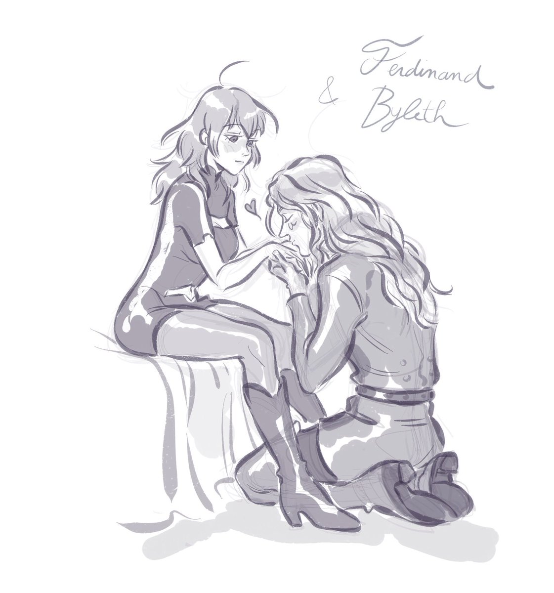 Chivalry and devotion! ✨

#fe3h #Ferdinand #Byleth