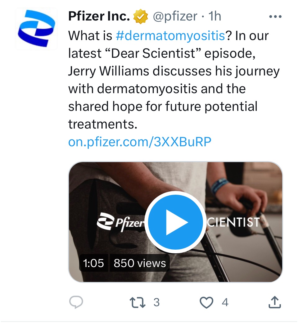 MrFidget5455's tweet photo. It’s very telling when @pfizer won’t allow replies to their tweets https://t.co/bKTQOOLKBg