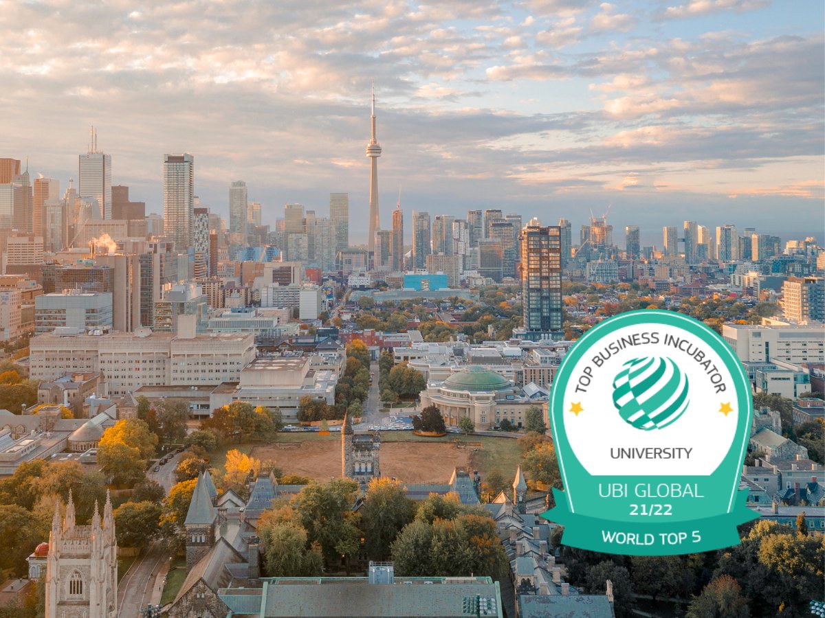 UofTStartup's tweet photo. U of T has been recognized as a World Top 5 University Business Incubator by @ubiglobal! Big thanks to our startups, mentors, community supporters and staff for their hard work. #UBIAwards @UofT Read more: https://t.co/CmqxiFItfT https://t.co/RQ7jGdr5lI