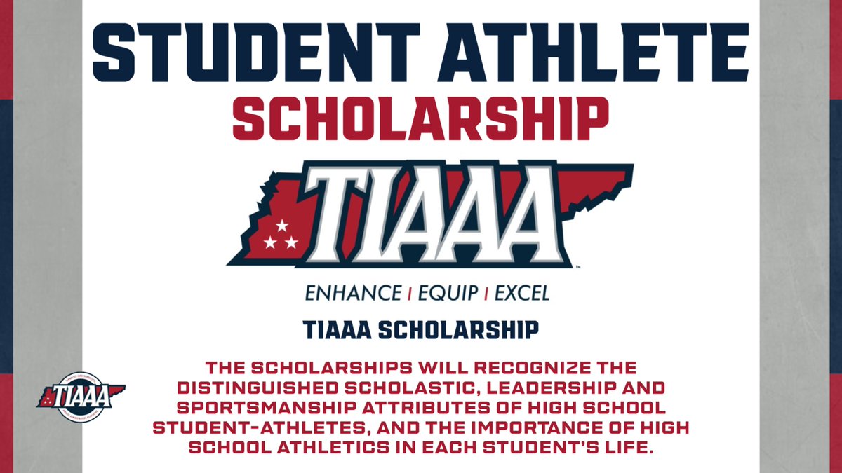 The TIAAA is accepting applications for their Student Athlete Scholarship. Winners could earn up to $4000 &amp; be recognized at the <a href="/NIAAA9100/">NIAAA</a> national level. Applicants need to fill out this form: tinyurl.com/5ycn34a9
&amp; return to Benji Gray: benjaming@wcs.edu
Deadline is 2/28/23