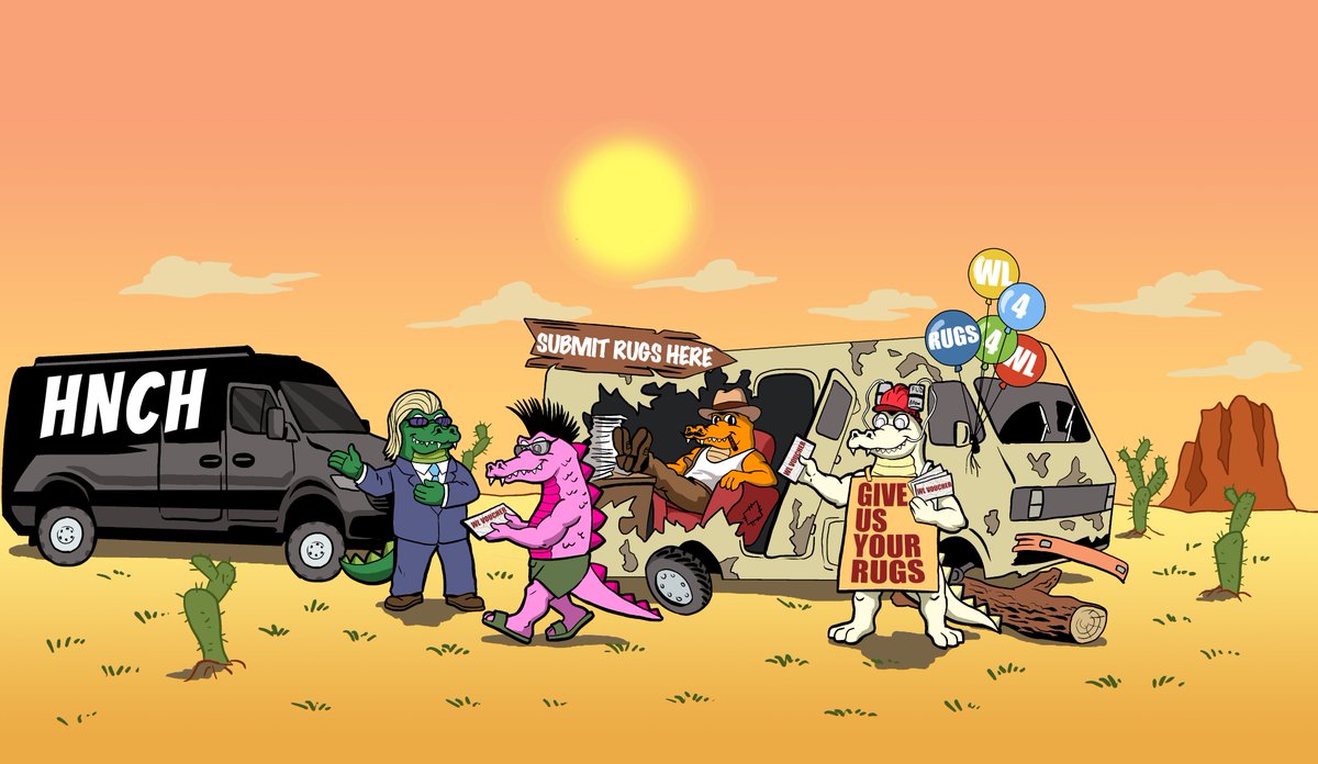 HAVE YOU HEARD THE NEWS TODAY? 

BURN TWO RUGS AND GET A WL VOUCHER TO OUR UPCOMING MINT FEBRUARY 6 ON <a href="/MagicEden/">Magic Eden 🪄</a> 

ONLY WHILE SUPPLIES LAST!

WE DO NOT CONDONE THE WL GRIND.

hnch-rug-burn.vercel.app
(requires 2 rugs + 0.025 SOL)

RT &amp; TAG A FRIEND TO SPREAD THE WORD!