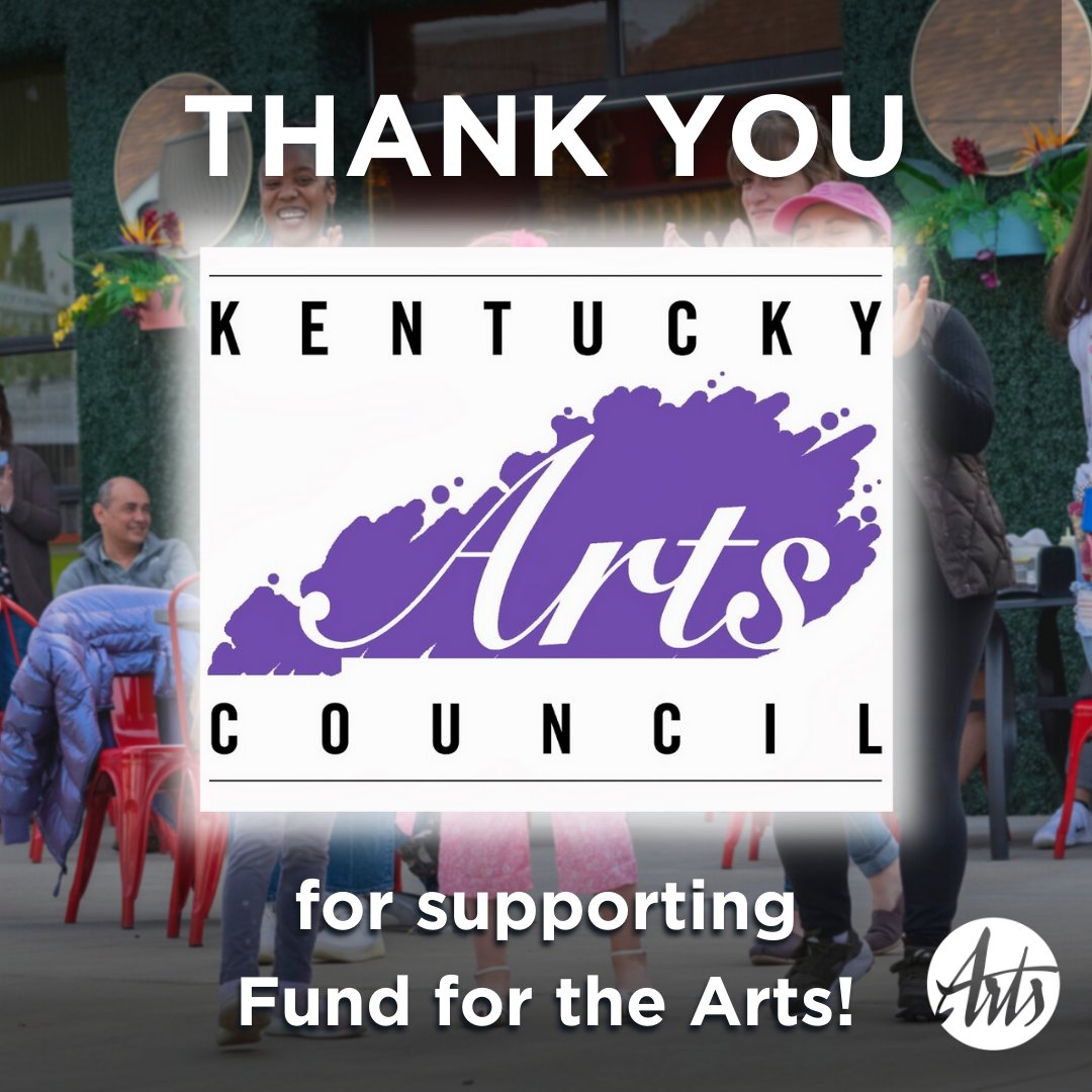 All year, we are celebrating our donors on Thank You Thursday! Thank you, Kentucky Arts Council! You’re creating a healthy and vibrant community where everyone embraces art, contributes, and belongs.
