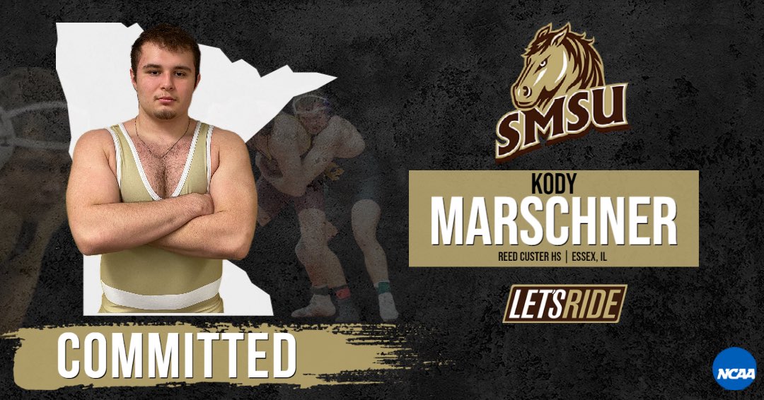 Mustangs, please welcome the newest addition to the herd! 🐴

Kody is a state finalist and 2x state placer in IL, a Greco state champ, and boasts a career record of 134-15! He is projected at 197 or 285 for the ‘Stangs!

#letsride #horsepower