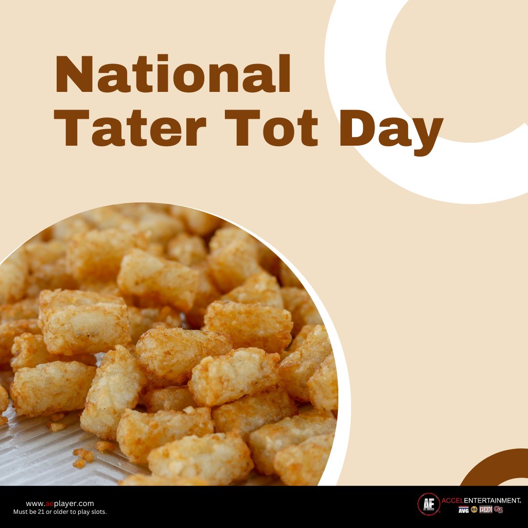 AccelEntertain's tweet photo. Thursdays are for tots!!! It’s National Tater Tot Day!!! https://t.co/33NZnN9AS9