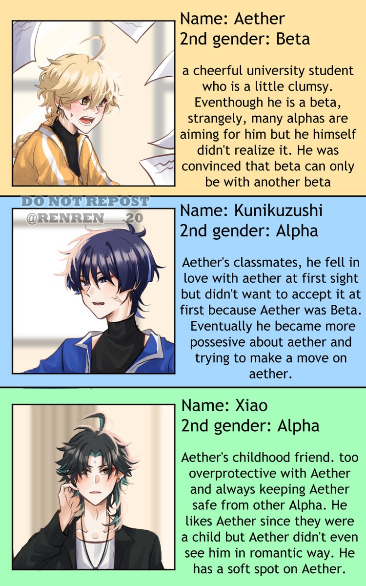 The beginning of the symptoms | Omegaverse AU

Wandere x Aether | Xiao x Aether

#genshinimpact 