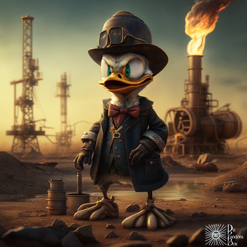 ⛽️ $190 billion: The estimated combined profit of oil majors Exxon, Chevron, BP, Shell and TotalEnergies for 2022.
The White House called it “outrageous.” 
#HeadlinesIllustrated #Midjourney