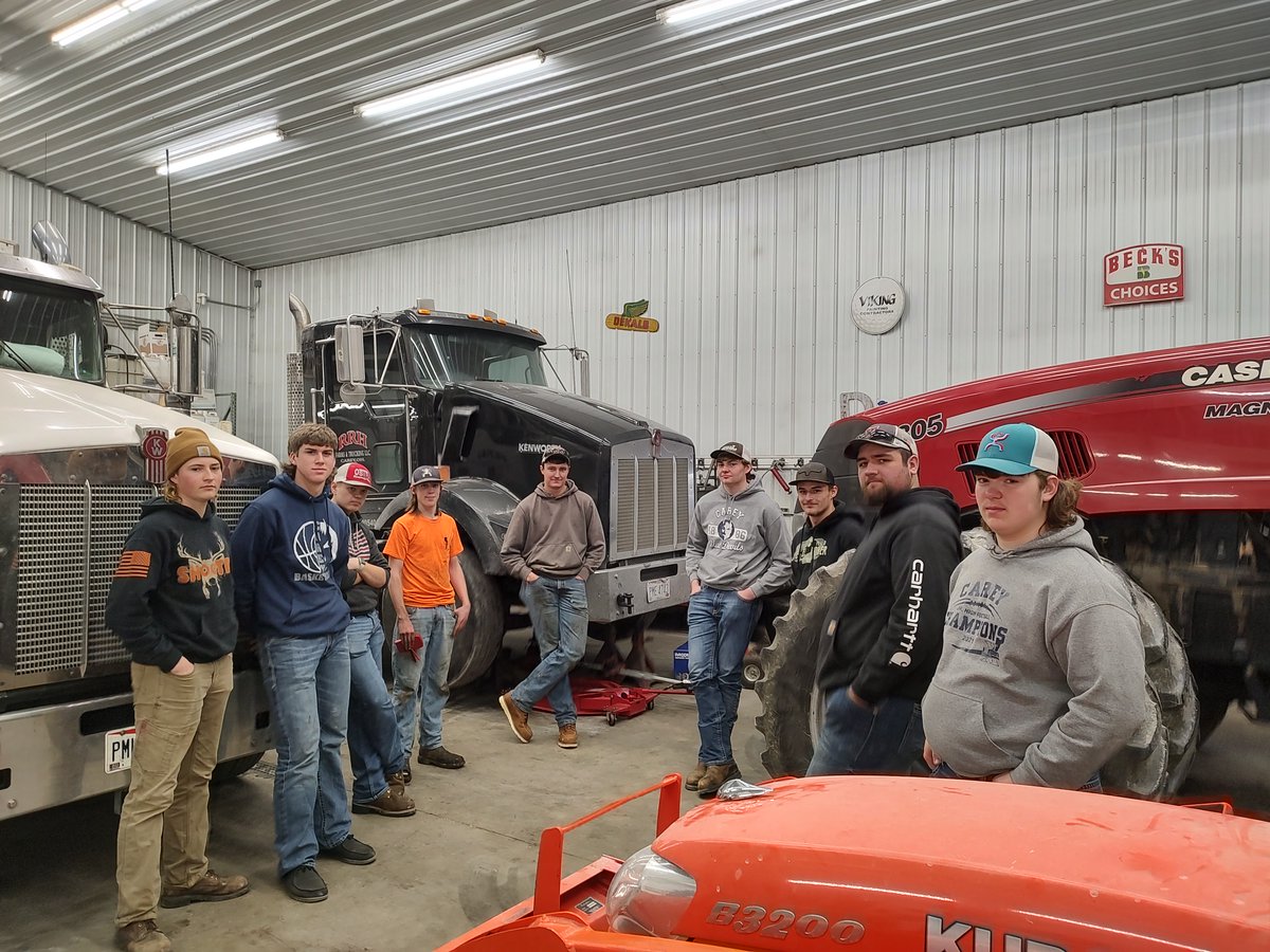 Thank you to RRH Farms &amp; Trucking, Grant Huston and Chase Fletcher for all of the work you did with our Ag Power Diagnostics (Tractor Troubleshooting) team this year. The experience you provided for these students was very valuable! We appreciate you greatly!