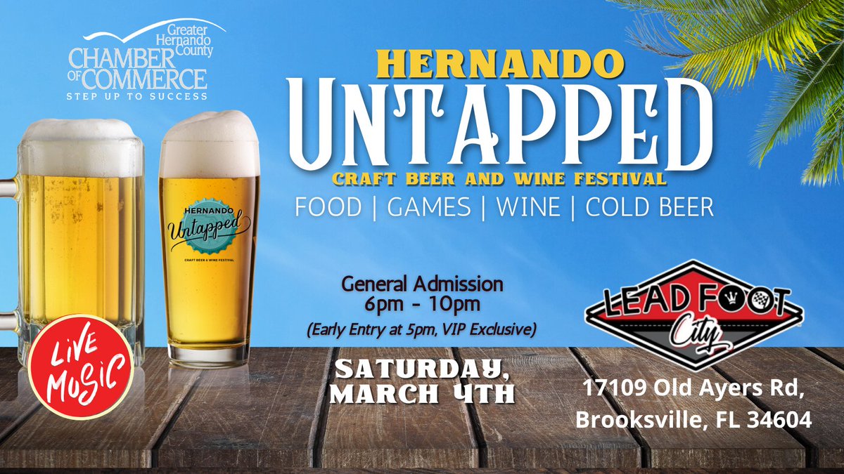 Register today and recieve $10 off your VIP tickets!
Promo Code: HU23LFC
eventbrite.com/e/hernando-unt…