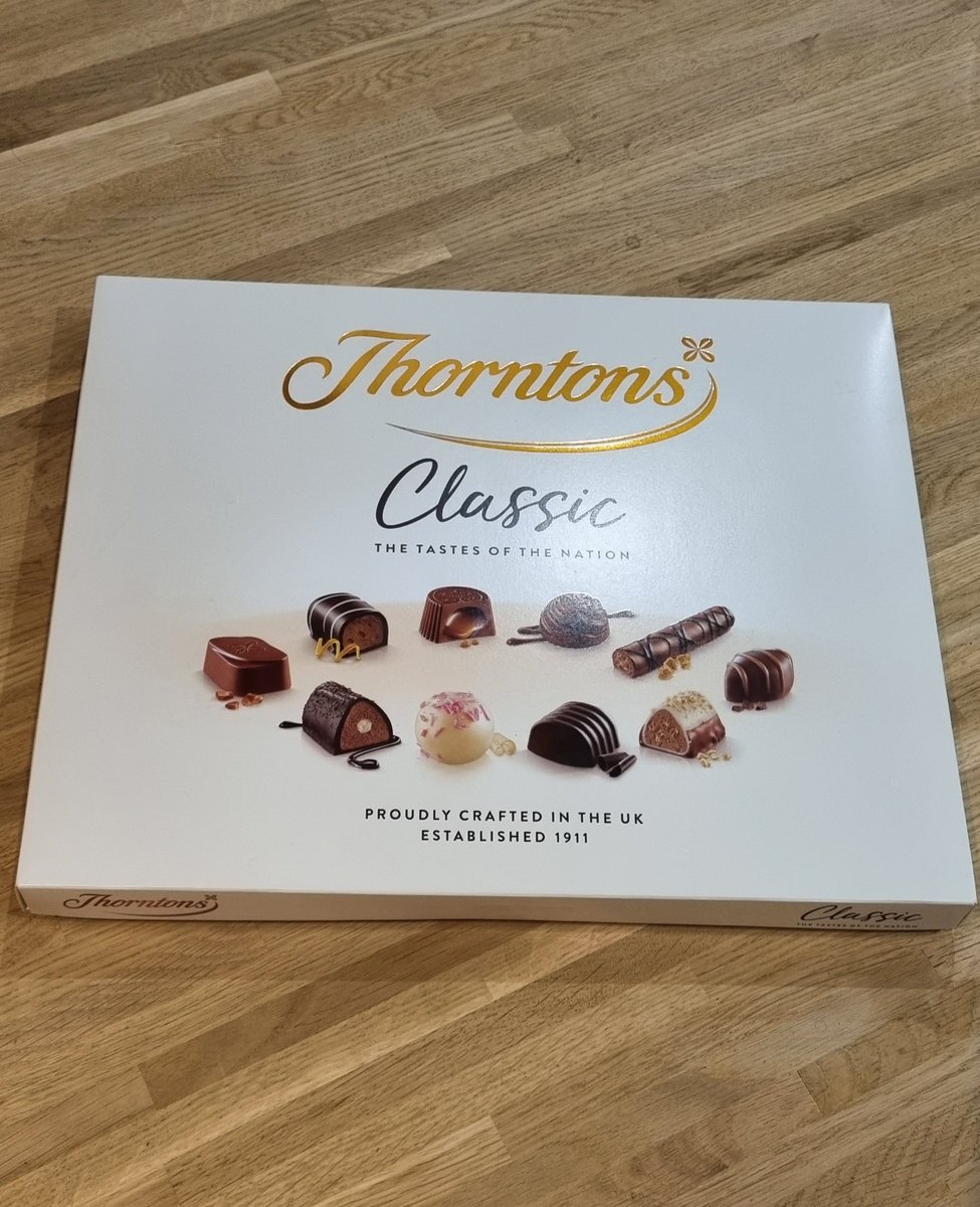 23 years of teaching 100+ parents evenings but my 1st box of chocolates to say thank you. Happy Thursday everyone