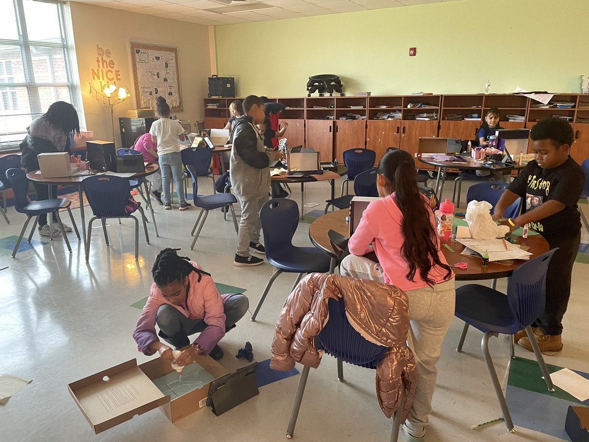 Mrs_BGunter's tweet photo. Letting the mess take over today so students can have some hands on learning! Building landforms in third grade - stay tuned for the final products🌋⛰️🏜️ #cees #learngrowlead #thirdgrade #lexcs https://t.co/VwRDxjuMvP