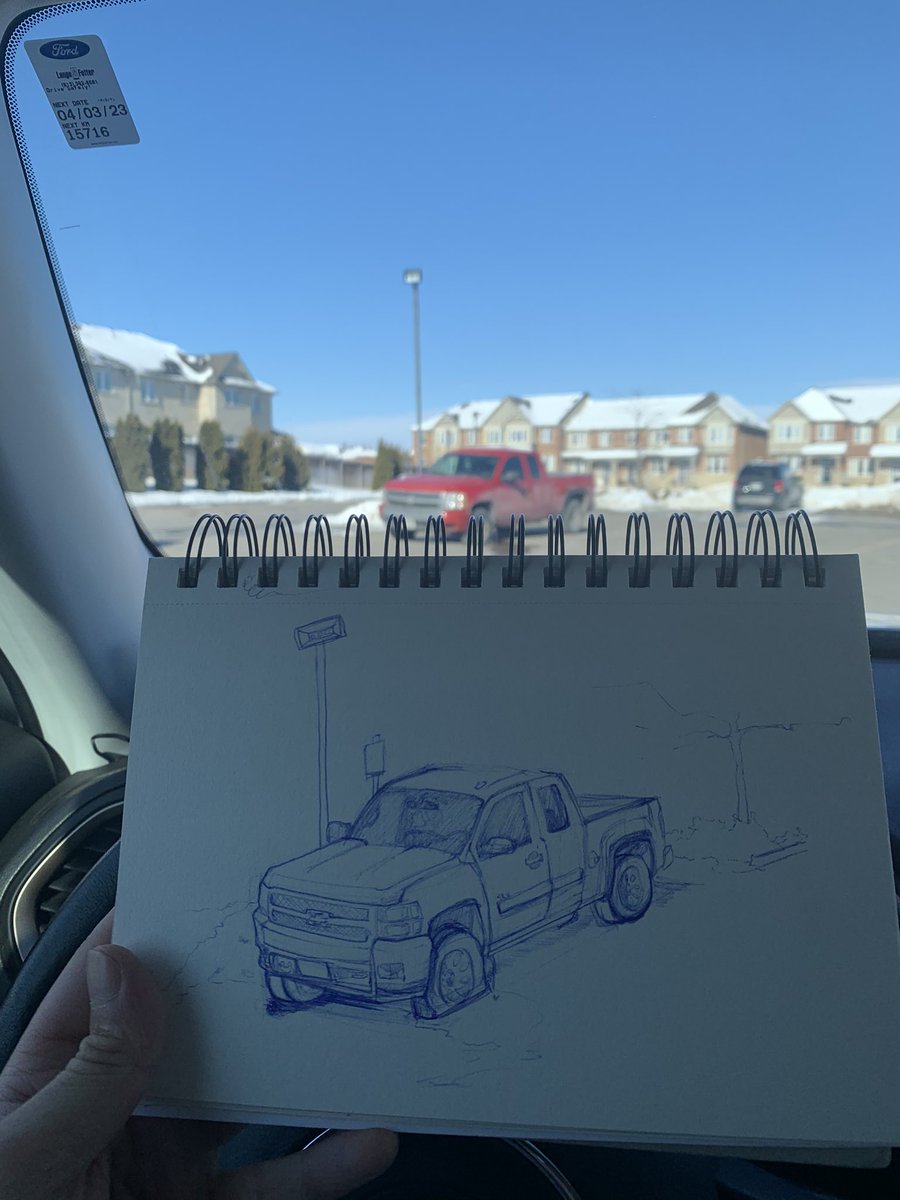 AnimatesBince's tweet photo. Doodlin while waiting for an appointment #cafesketching #penonpaper #pleinair #vehiclesketch #inkonpaper https://t.co/8xYFG3KbDG