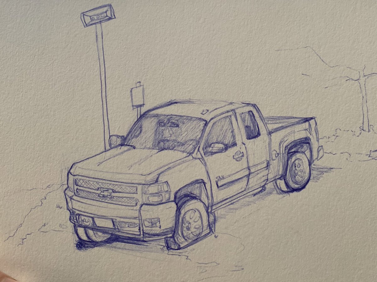 AnimatesBince's tweet photo. Doodlin while waiting for an appointment #cafesketching #penonpaper #pleinair #vehiclesketch #inkonpaper https://t.co/8xYFG3KbDG