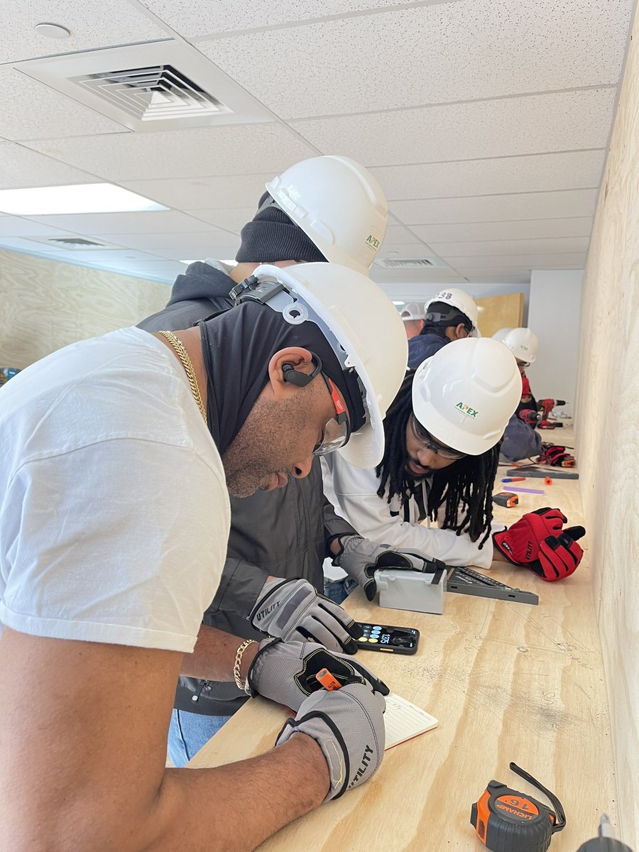 Another successful couple   of days at our new Apex Clean Energy Institute at <a href="/CWSBoston/">Community Work Services</a>. Students are getting valuable hands-on training in solar installation. #CleanEnergyEconomy