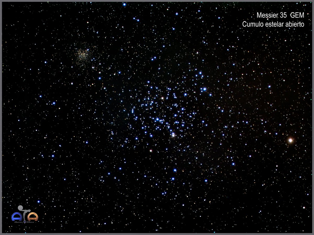 Messier 35  GEM
Cumulo estelar abierto.
Atik 314L+
SW ED72
20x90" L + 20x60" R + 20x60" G + 20x60" B
Bortle 7
N.I.N.A.
Siril
Ramon Alamo
.
#messier35 #geminis #openCluster #sky #cosmos #atik #longexposure #astrophotography #astrofotografia #M35