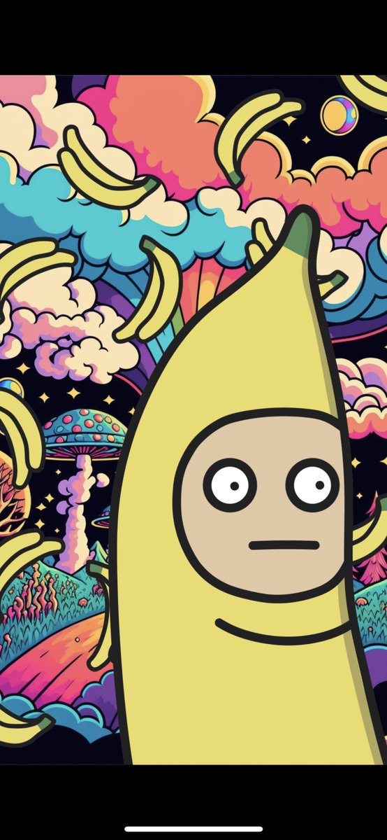Dreaming about the staking update coming!! 
All of the apes are excited, especially this banana boy! 🍌🥺